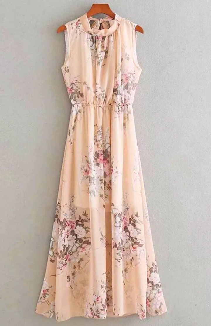 Solène | Maxikleid Für Damen | Blumen