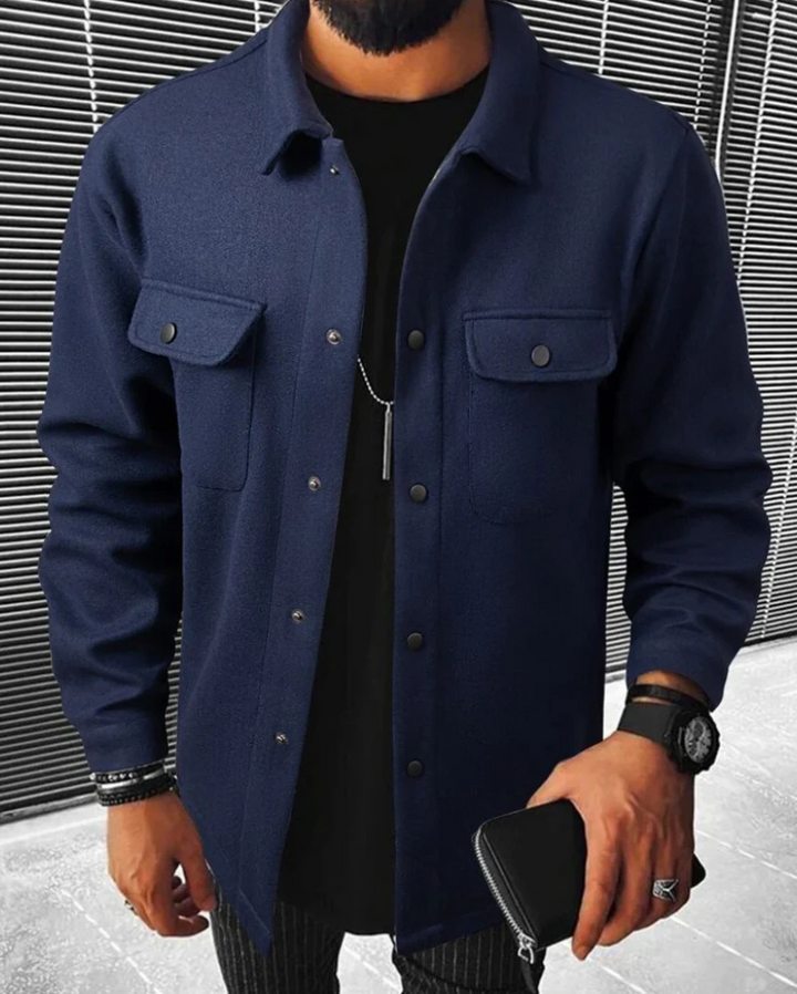 Perkin | Buttoned Shirt Jacket Für Herren | Funktional