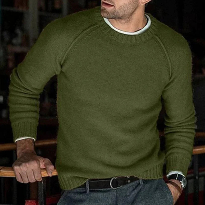 Mikkel | Rundhals Pullover Für Herren | Warm