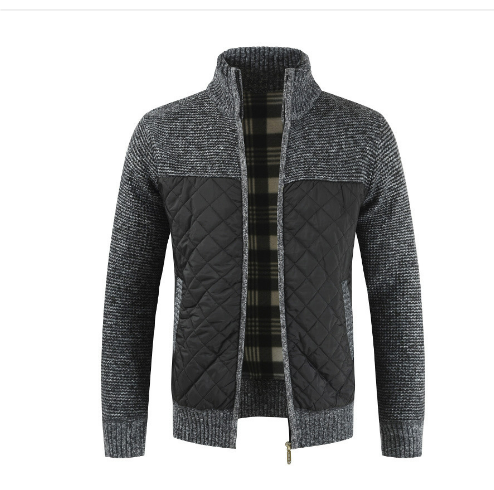 Agus | Herren Klassiker Strickt Winter Jacke | Warme