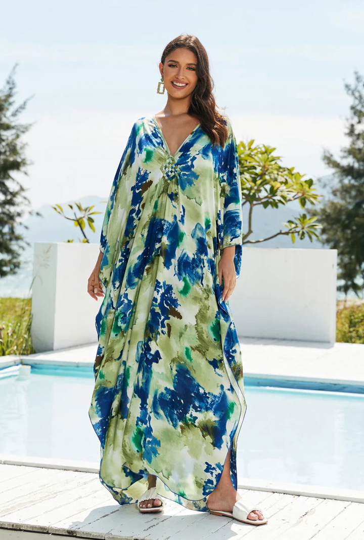 Siglinde | Tie-Dye Maxikleid Für Damen | Sommerlich