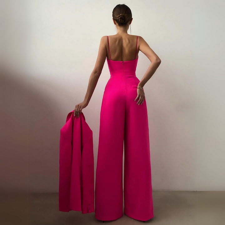 Rainey | Damen Elegant Jumpsuit | Weit Geschnitten