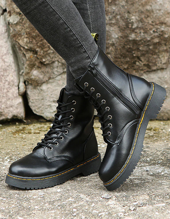 Alfreda | Damen Combat Boots | Klassisch