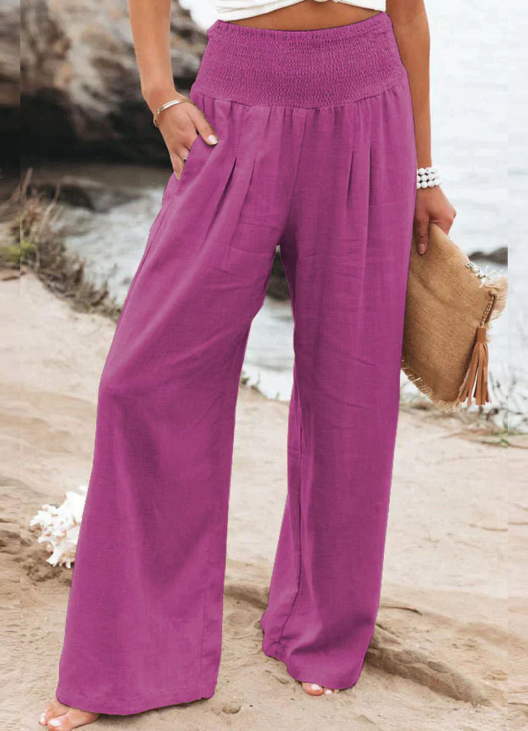 Liv | Damen Weite Hose | High Waist