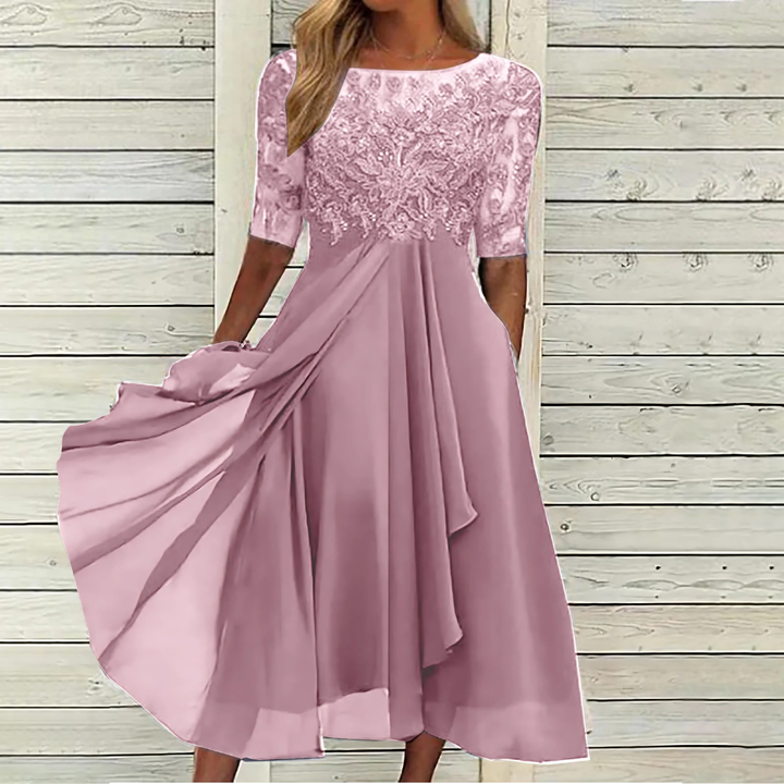Agathe | Damen Spitzenkleid | Midi