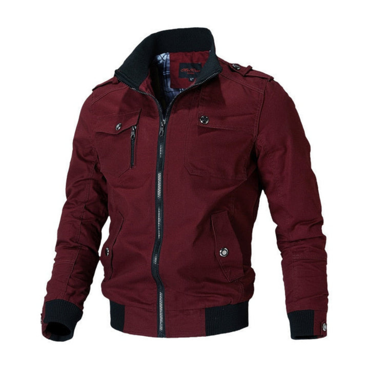 Addey | Herren Reißverschluss Bomber Jacke | Winddicht
