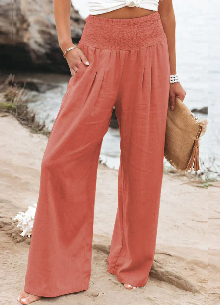 Liv | Damen Weite Hose | High Waist
