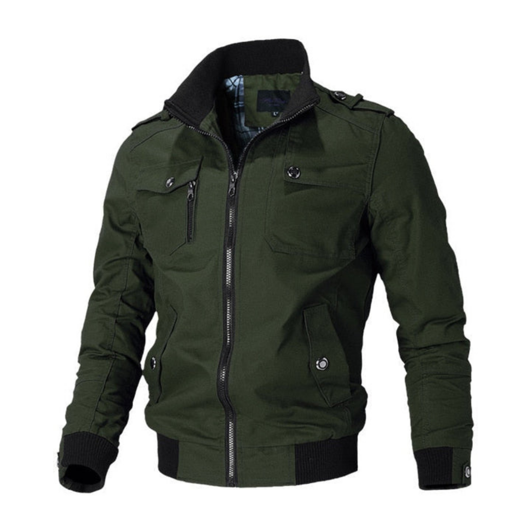 Addey | Herren Reißverschluss Bomber Jacke | Winddicht