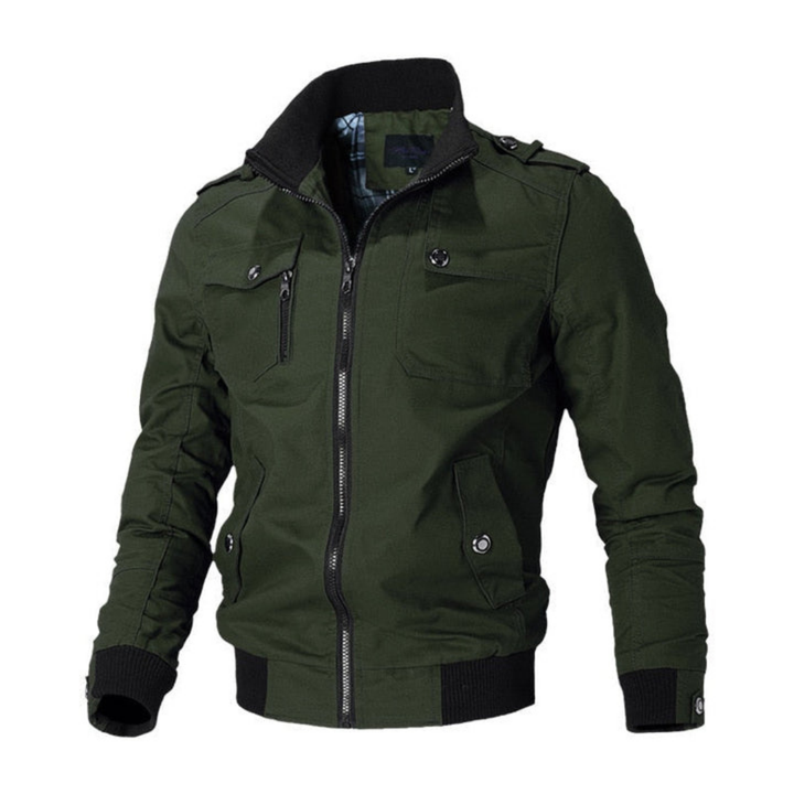 Addey | Herren Reißverschluss Bomber Jacke | Winddicht