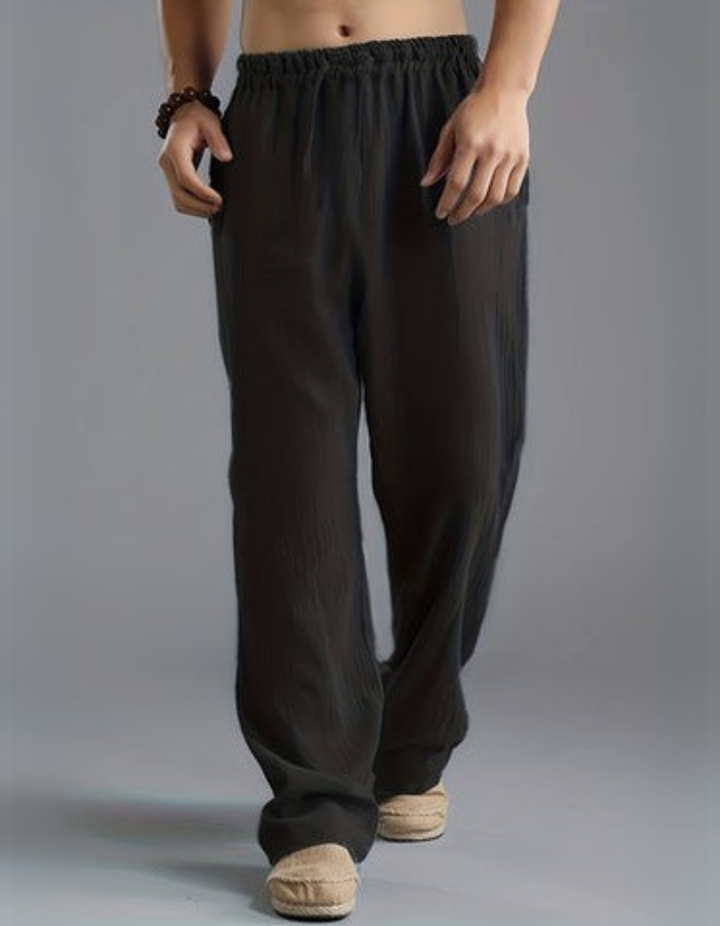 Hernan | Herren Weite Freizeithose | Elastischer Bund