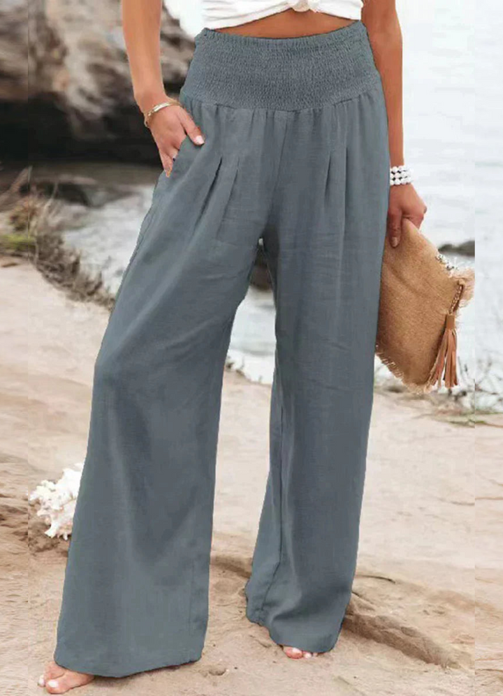 Liv | Damen Weite Hose | High Waist