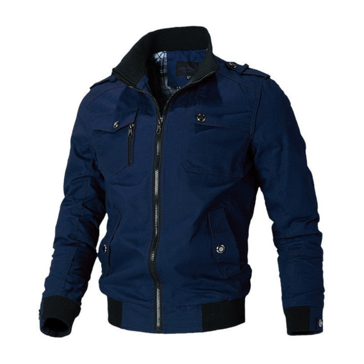 Addey | Herren Reißverschluss Bomber Jacke | Winddicht
