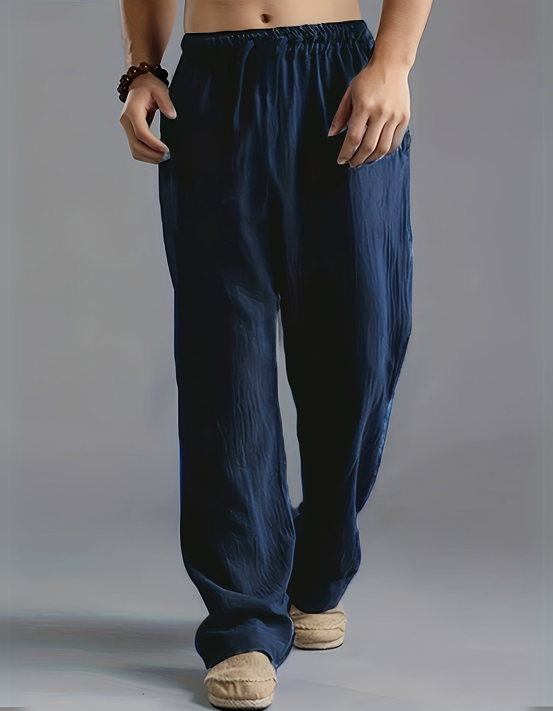 Hernan | Herren Weite Freizeithose | Elastischer Bund