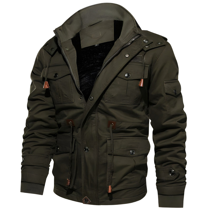 Sepp | Herren Winterjacke mit Kapuze | Winddicht