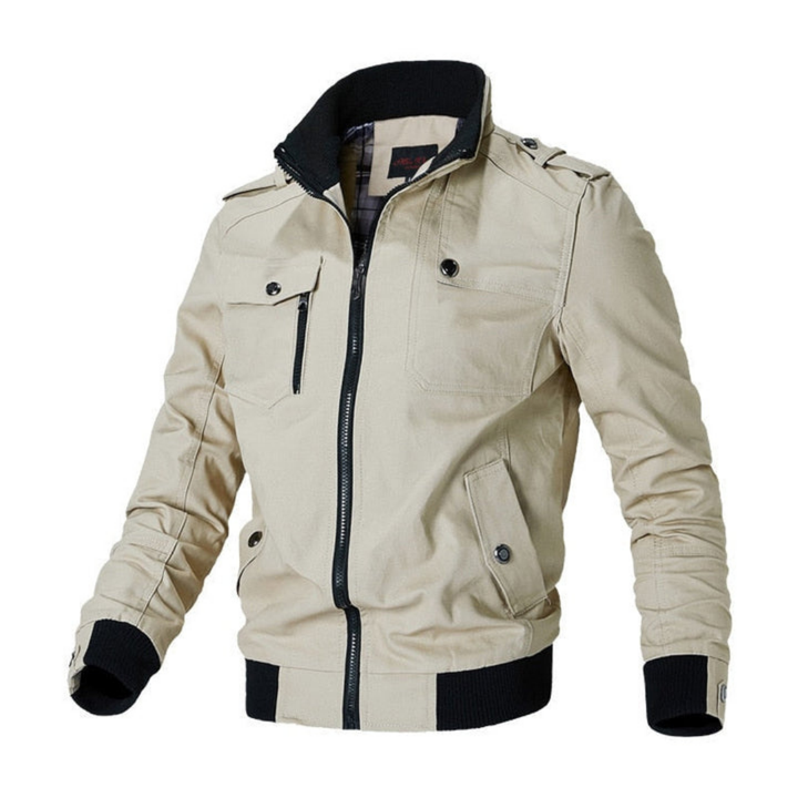 Addey | Herren Reißverschluss Bomber Jacke | Winddicht
