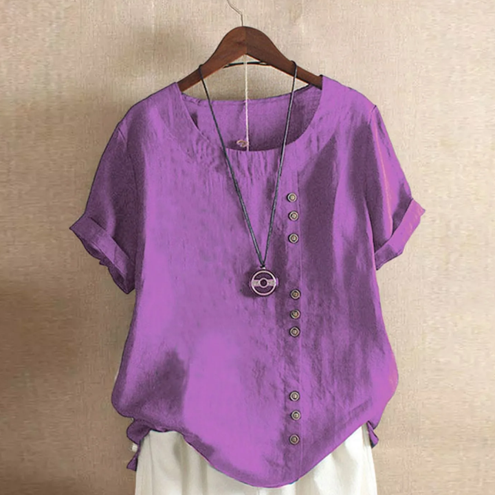 Ida | Damen Kurzarm Bluse | Bequem
