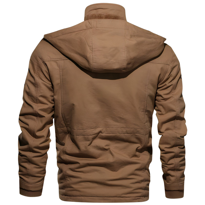 Sepp | Herren Winterjacke mit Kapuze | Winddicht