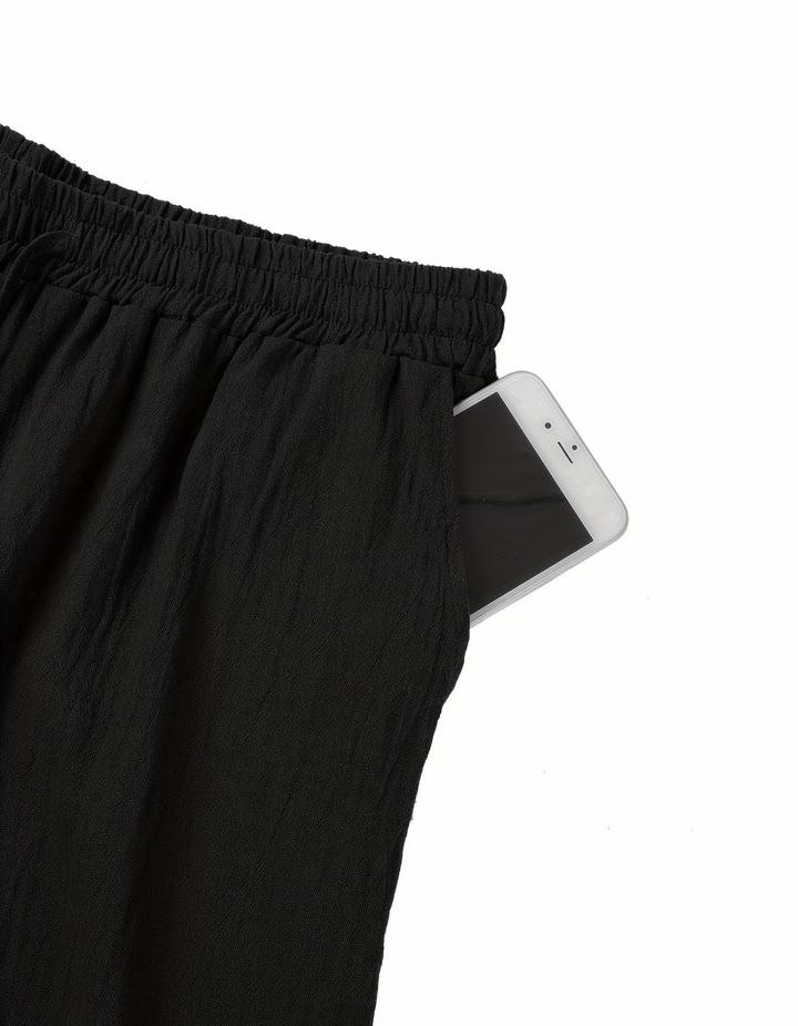 Hernan | Herren Weite Freizeithose | Elastischer Bund