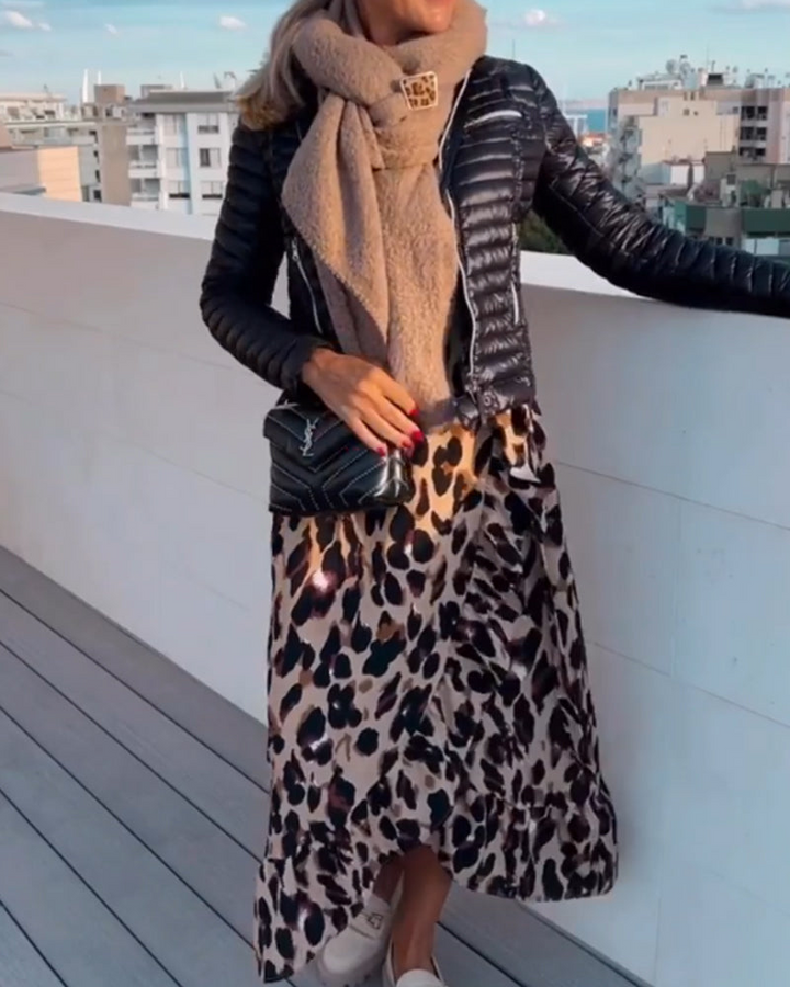 Sigrun | Leopard Kleid Für Damen | Glamourös