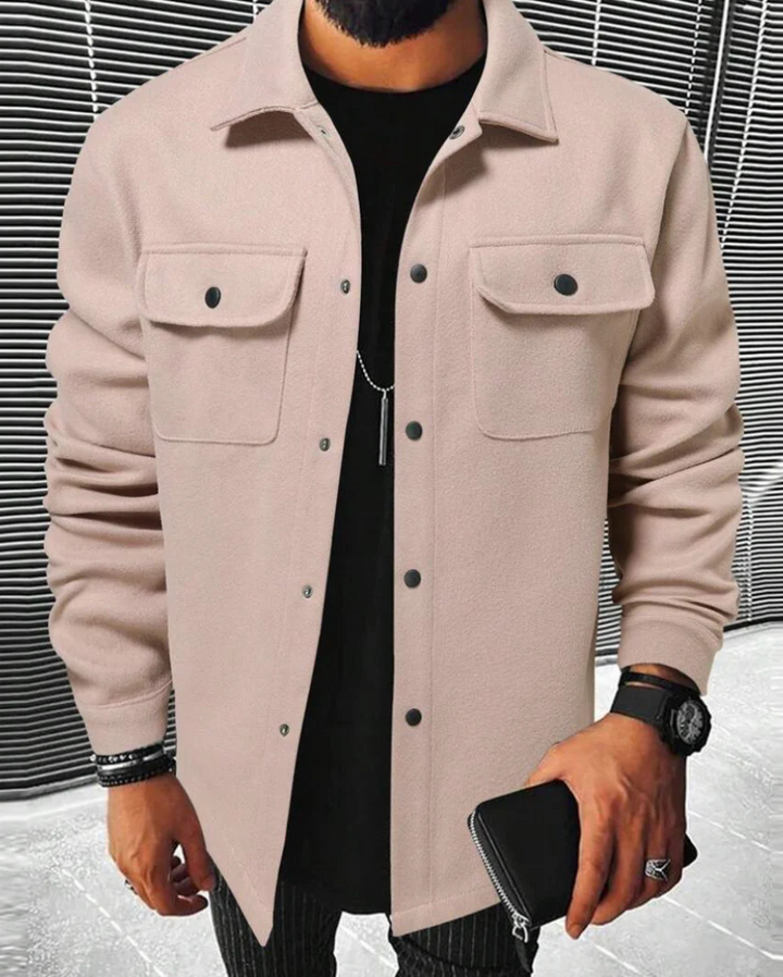 Perkin | Buttoned Shirt Jacket Für Herren | Funktional