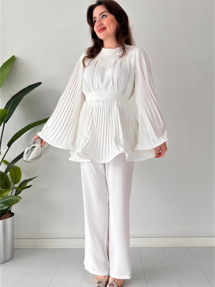 Selva | Plissiertes Set Für Damen |  Elegant