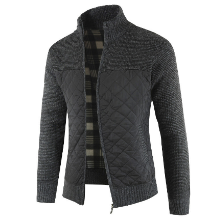 Agus | Herren Klassiker Strickt Winter Jacke | Warme