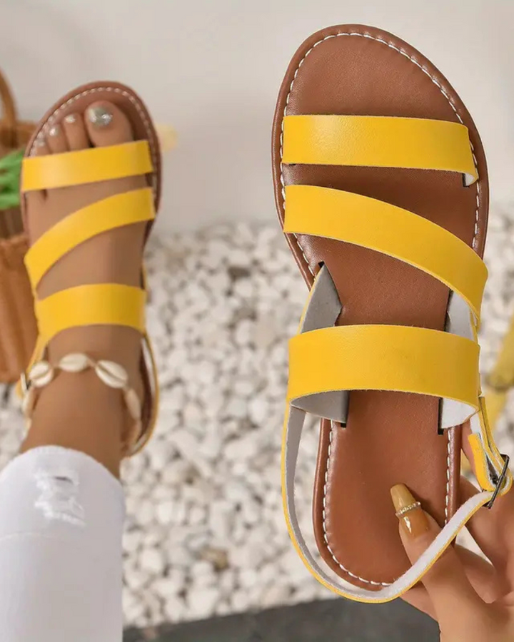 Andonita | Römersandalen mit Knöchelriemen für Damen | Sommer