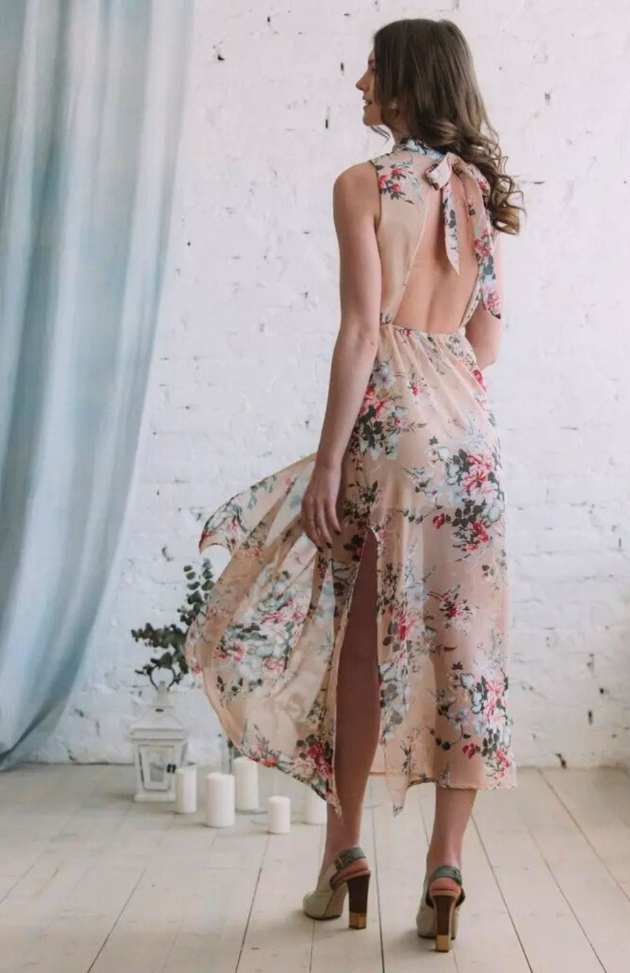 Solène | Maxikleid Für Damen | Blumen