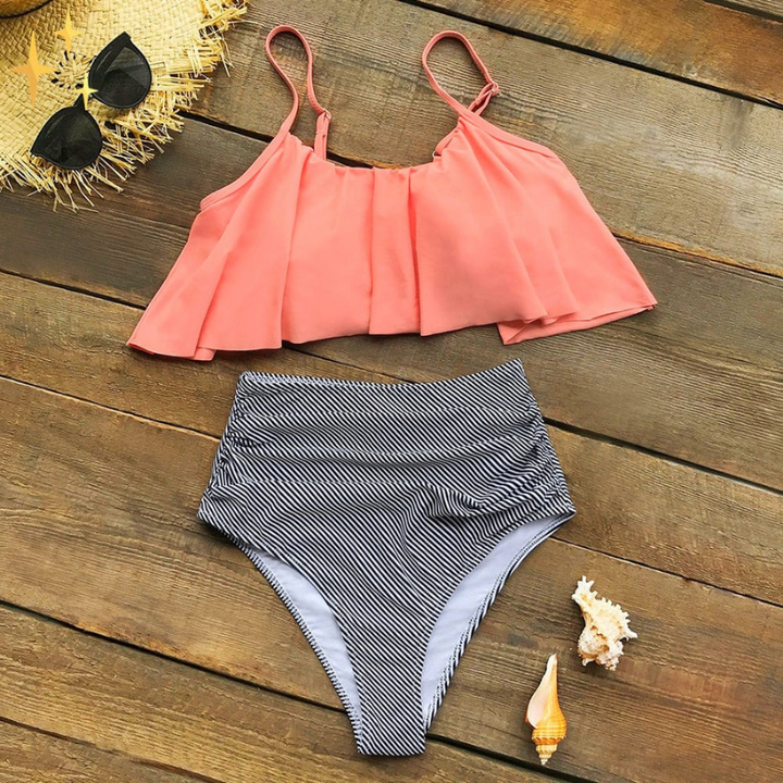 Carmelita | Tankini-Set mit Rüschen für Damen | Bikini