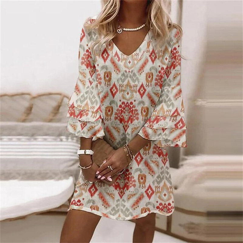 Sera | Sommerkleid mit Print für Damen | Sommer