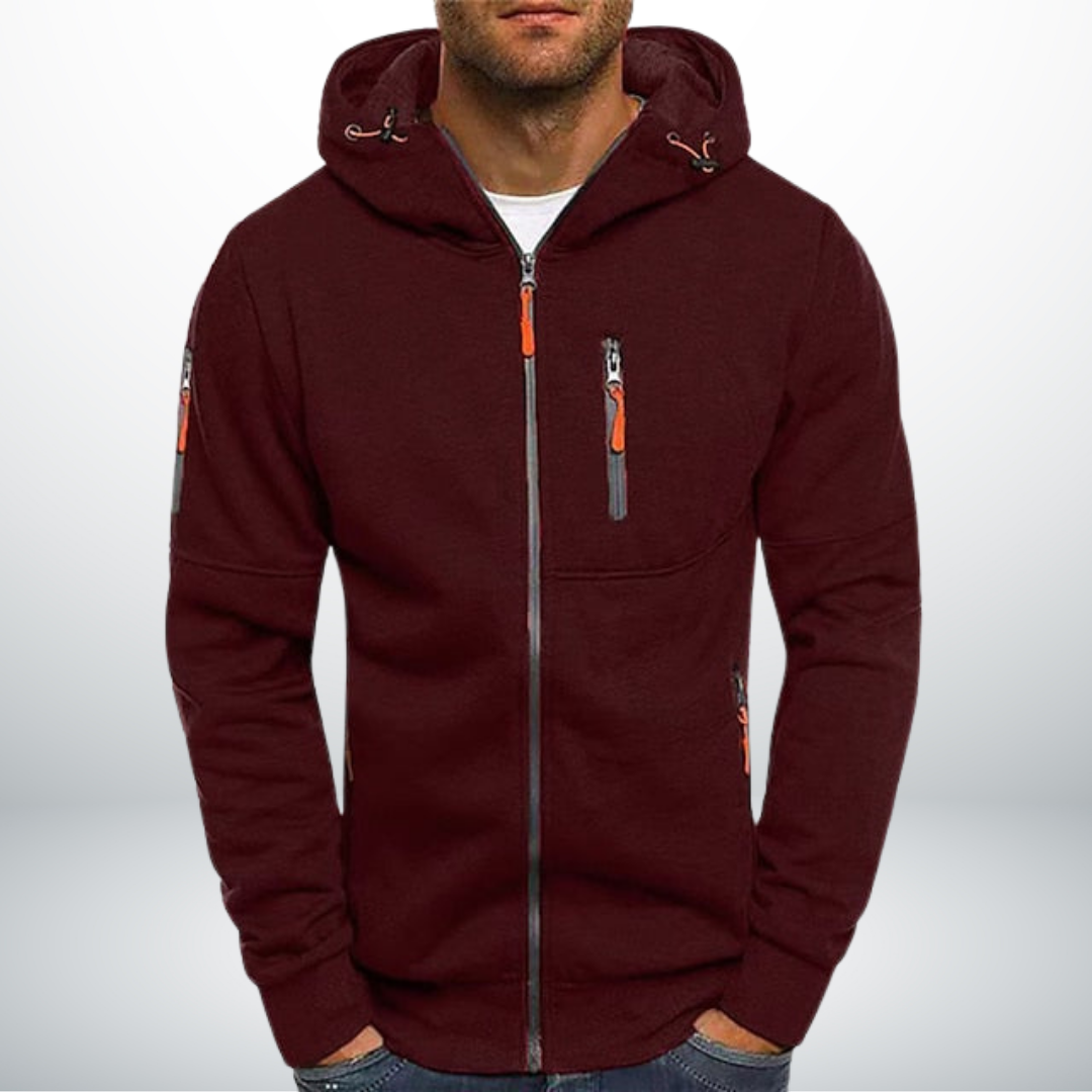 Ludolf | Herren Hoodie mit Reißverschluss | Bequem
