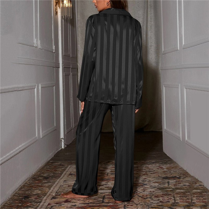 Ysabel | Gestreiftes Pyjama-Set für Damen | Elegant