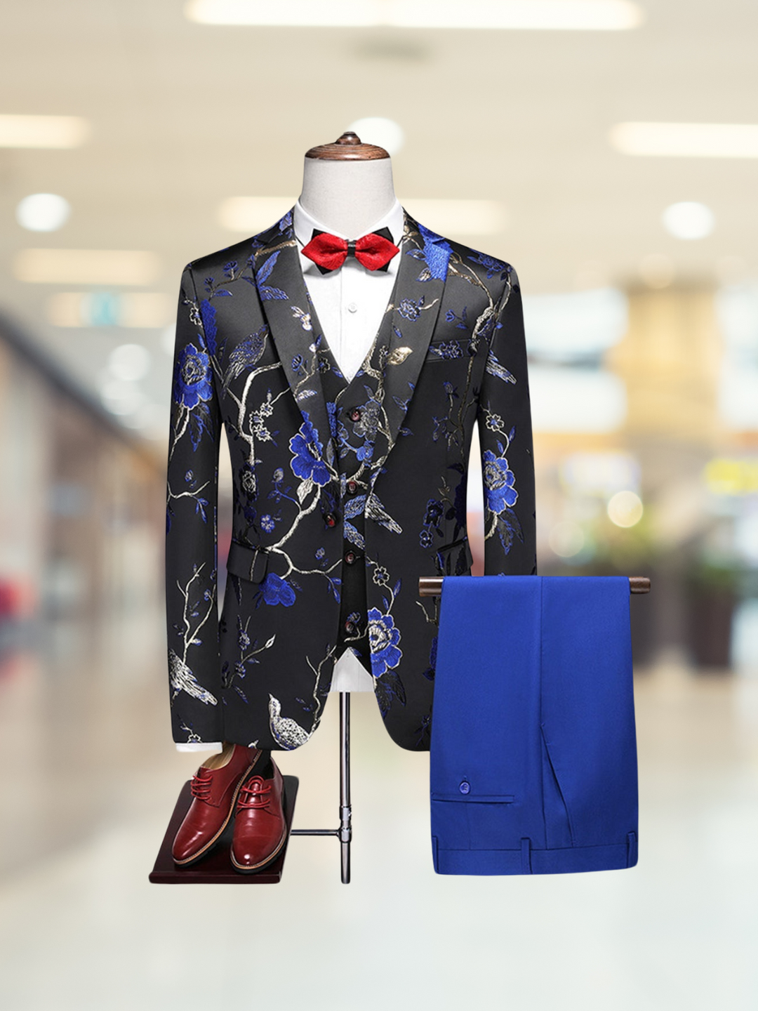 Dion | Schicker Herren-Dreiteiler Für Herren | Blumenmuster