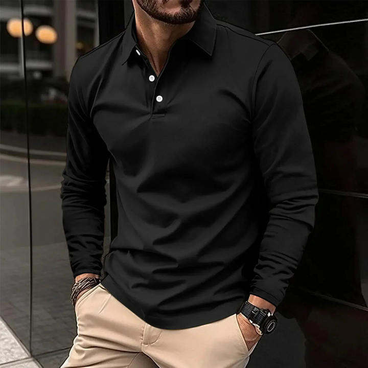 Leobald | Klassisches Polo-Hem Für Herren |  Langarm