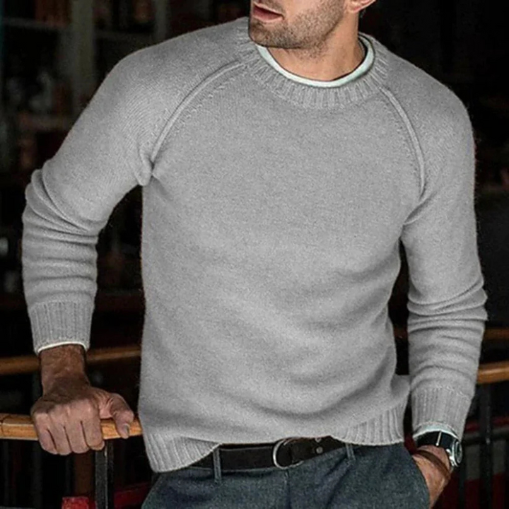 Mikkel | Rundhals Pullover Für Herren | Warm