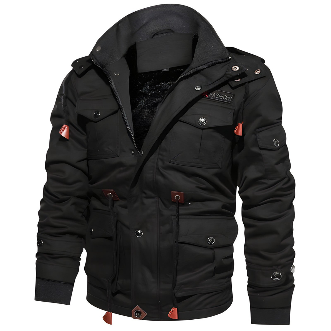 Sepp | Herren Winterjacke mit Kapuze | Winddicht