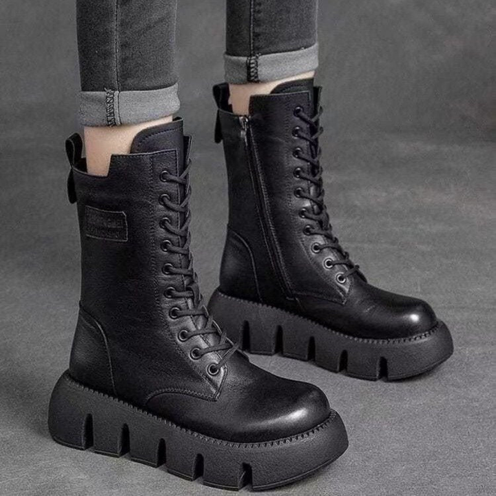 Christa | Damen Plattform Stiefel | Modern