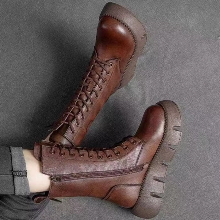 Christa | Damen Plattform Stiefel | Modern