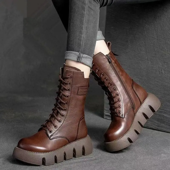 Christa | Damen Plattform Stiefel | Modern