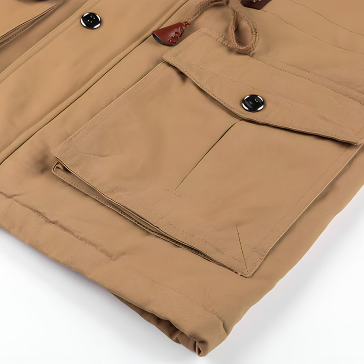Sepp | Herren Winterjacke mit Kapuze | Winddicht