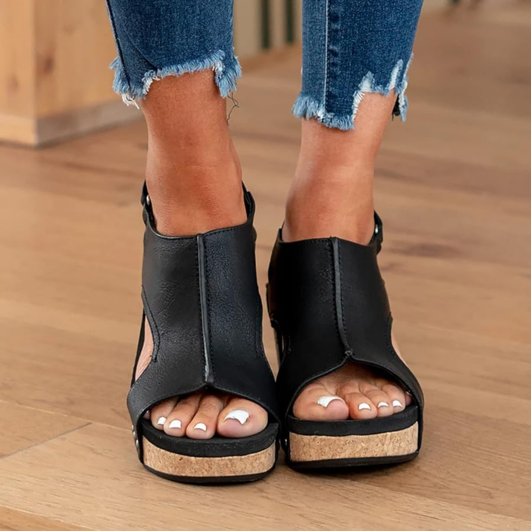Natalie | Damen Keil Sandalen | Bequem
