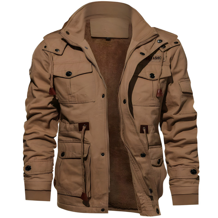 Sepp | Herren Winterjacke mit Kapuze | Winddicht