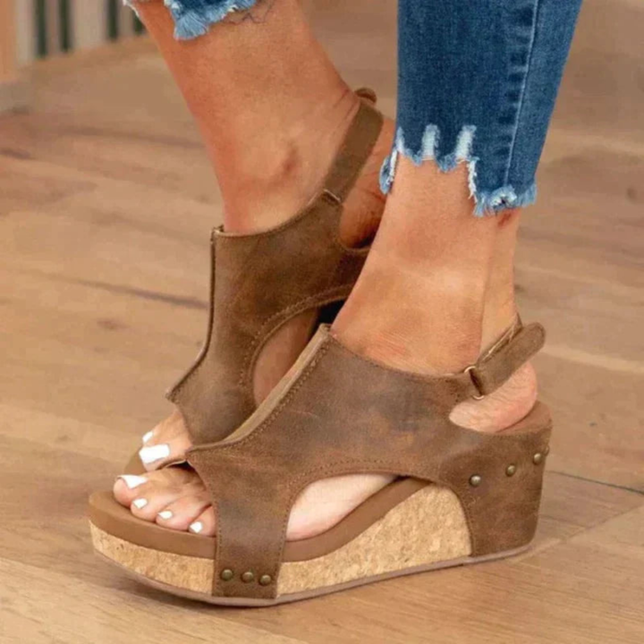 Natalie | Damen Keil Sandalen | Bequem