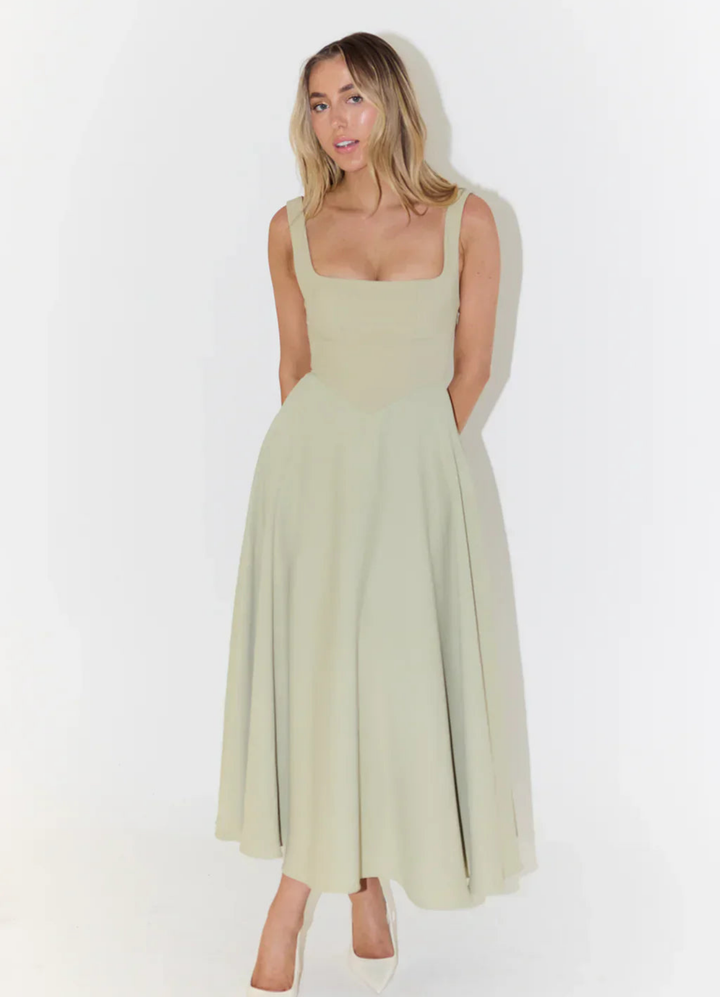 Adalina | Damen Elegantes Abendkleid | Ärmellos