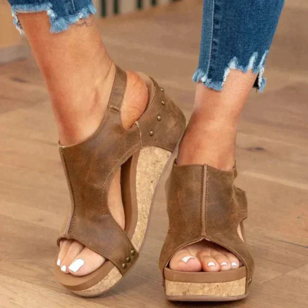 Natalie | Damen Keil Sandalen | Bequem