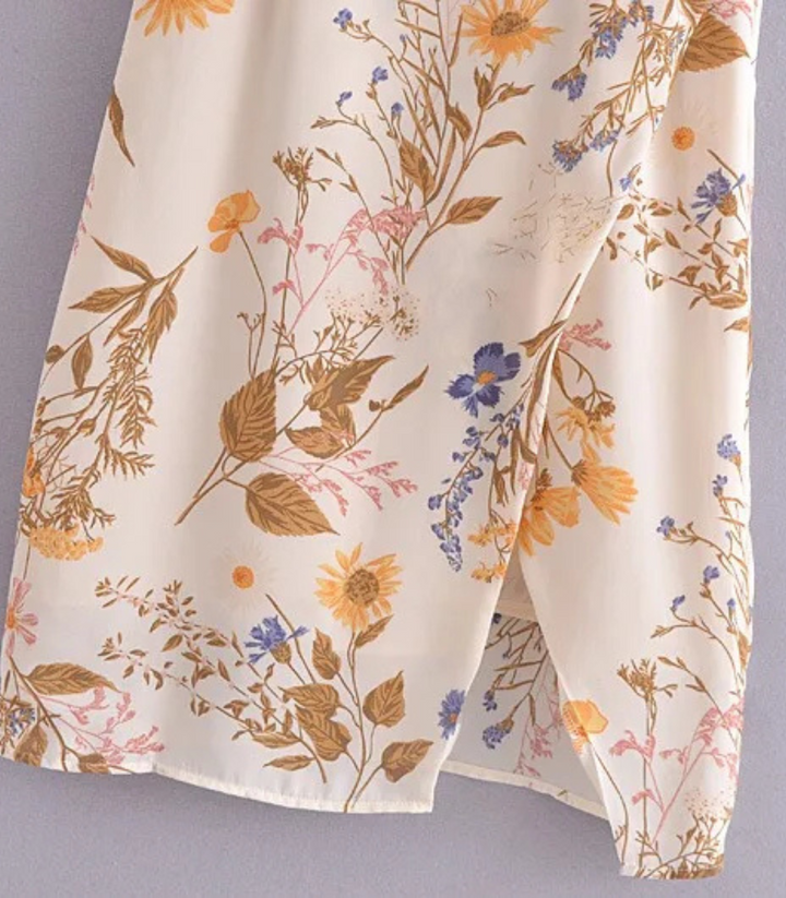 Janika | Schickes Trägerkleid Für Damen | Floraler