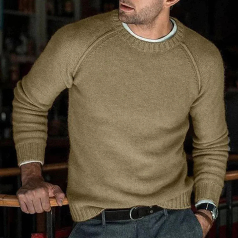 Mikkel | Rundhals Pullover Für Herren | Warm