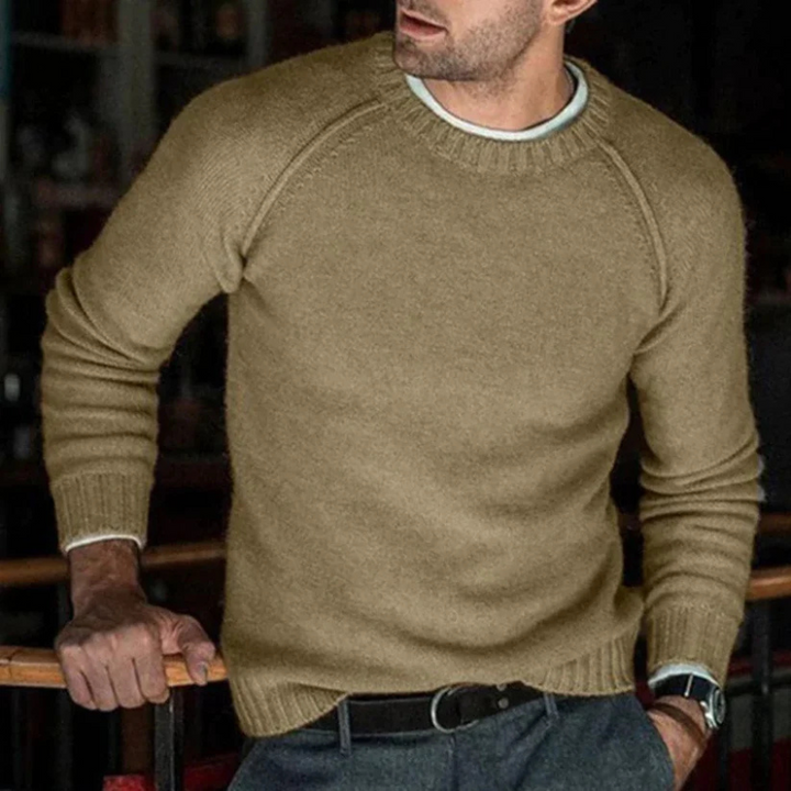 Mikkel | Rundhals Pullover Für Herren | Warm