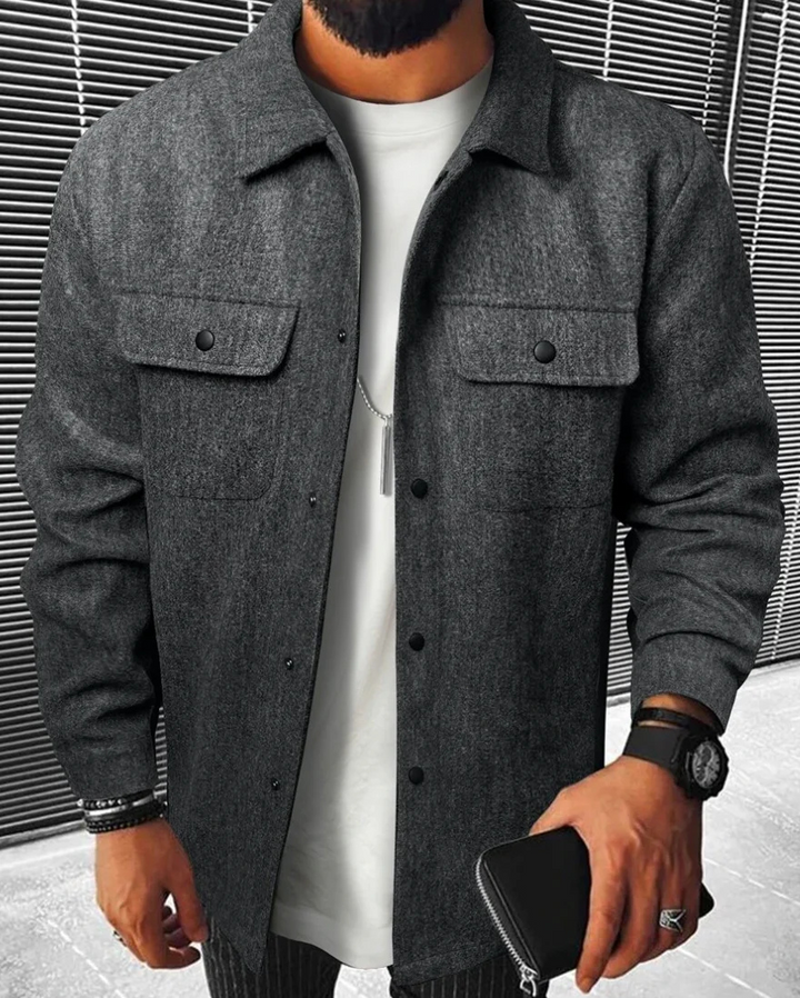 Perkin | Buttoned Shirt Jacket Für Herren | Funktional