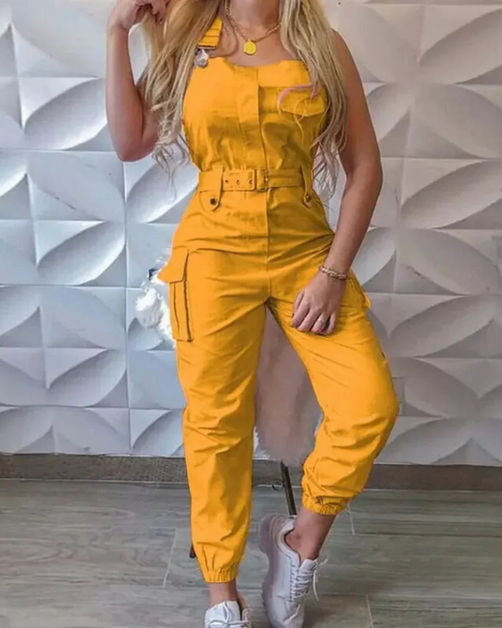Ambrosha | Stylischer Cargo Jumpsuit für Damen | Festliche